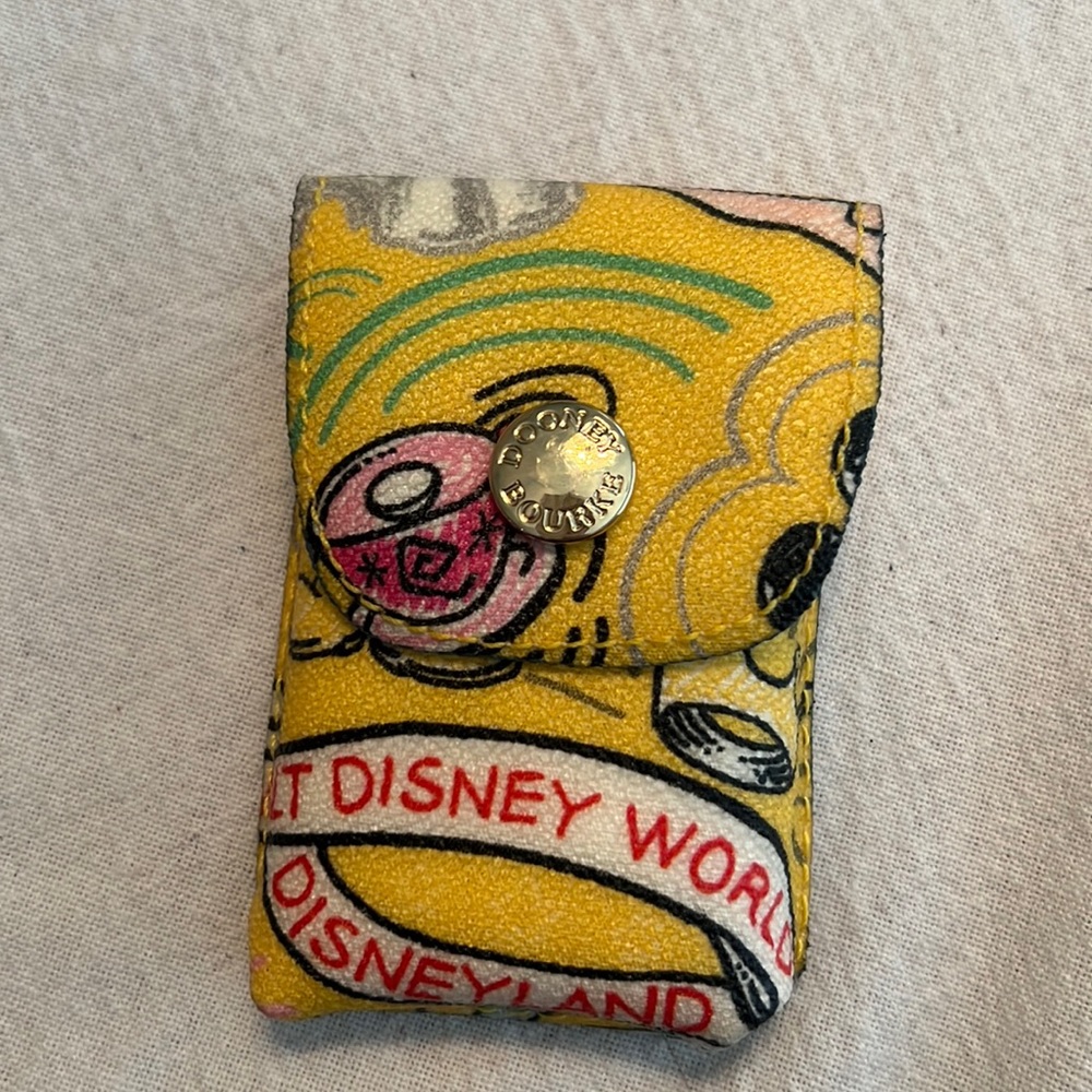 Authentic Dooney and Bourke Disney Parks Keyring Card Holder
